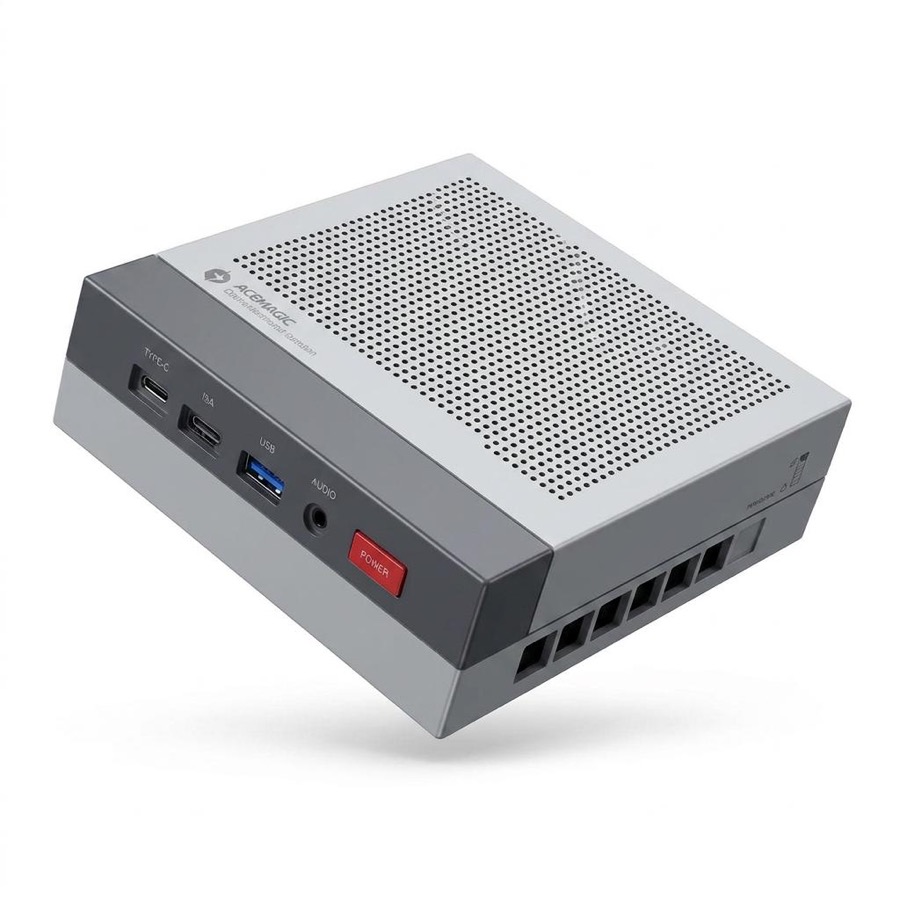 ACEMAGIC Retro X3 Mini PC, AMD Ryzen 7 H255 8C/16T 4.9GHz, 16GB LPDDR5 512GB PCIe4.0 SSD, Radeon 780M Graphics, USB4, 8K Triple Display, 2.5G LAN, WiFi 6E BT5.2, 54W High Power, Windows 11 Pro, Gray